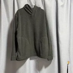 UNIQLO ユニクロ フリースパーカー M グレー ポリエステル100%