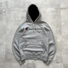 USA規格　champion チャンピオン　パーカー　グレー　メンズ　短丈　S