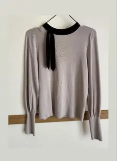 【送料無料】NATURALBEAUTYBASIC リボンニット