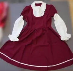 未使用品3点セット BODYLINE ロリータ アリス風プリントエプロンワンピ