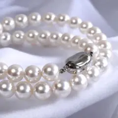【最高品位・花珠級】アコヤ　パール　ネックレス　本真珠　大珠　8.5-9ミリ