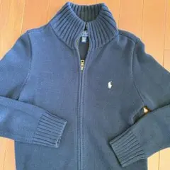 ジップアップセーター　Polo Ralph Lauren 紺色/10-12歳