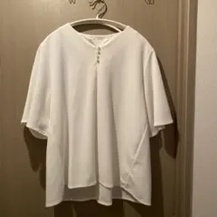 GLACIER ホワイト 五分袖トップス