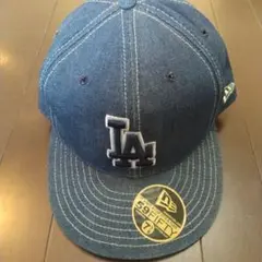 ビンテージ　NewEra LA Dodgers デニムキャップ　7 3/8