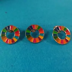 SDGsピンバッジ25ミリ✕3個セット