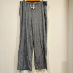 TOMMY HILFIGER ストライプ ワイドパンツ XL 可愛い　リラックス