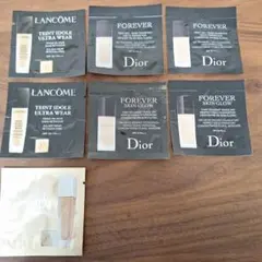 Lancôme & Dior ファンデーションサンプル 7点セット