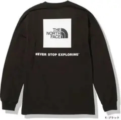 ノースフェイス　ロングスリーブバックスクエアロゴティー　(NT82131)