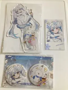 初音ミク 雪ミク 三越 アクスタ 缶バッジ カード　アクリルスタンド　ユキネ