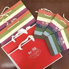 美品◆COACH◆ショッパー ショップ袋 3種 7枚