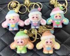 BabyThree フロッキーマスコットキーホルダー 5個セット