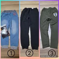 子供服 140cm ボトムス 裏起毛 ☆ 3点セット