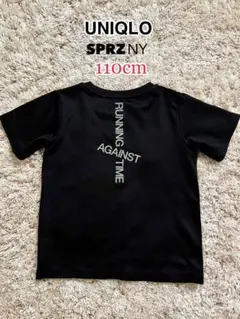 【UNIQLO】SPRZ NY ドライ Tシャツ 110cm ブラック 半袖