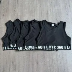 ブラックノースリーブタンクトップ5枚セット