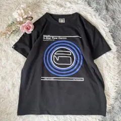 G-STAR RAW Tシャツ XL 黒 ビンテージカラー モード系 プリントのサムネイル