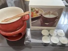 Kinto チーズフォンデュセット　木フォーク　キャンドル付のサムネイル