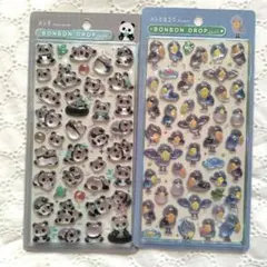 ボンボンドロップシール クーリア 正規品 パンダ ハシビロコウ