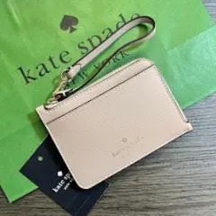 ケイトスペードニューヨーク リストレット パスケース 定期入れ ウォームベージュ