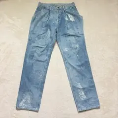 nn640 fad3 ストレートデニムパンツ ジーンズ 個性的 ライトブルーのサムネイル