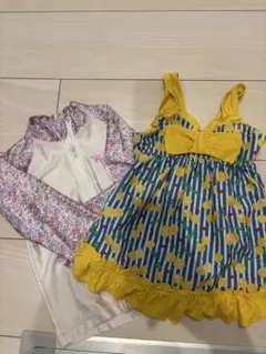女の子用ワンピース水着セット