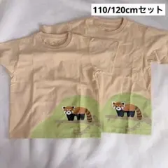 【新品】レッサーパンダ Tシャツ 110cm 120cm 2枚セットのサムネイル