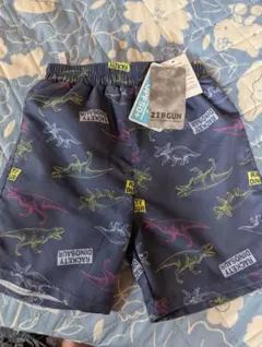 ZIPGUN 恐竜柄 水着 ネイビー 2枚セット