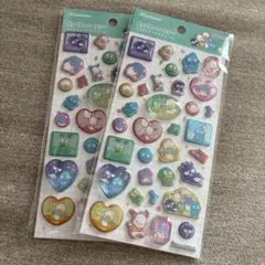 ポップデコパーティー　ラメきらクリスタルシール　はぴだんぶい　サンリオ 2枚