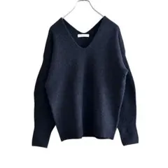 ジーンズファクトリークローズ　ウール　Vネックニットプルオーバー　Fサイズ