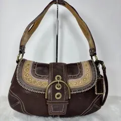 Coach ShoulderBag Soho Vintage Studs Y2k