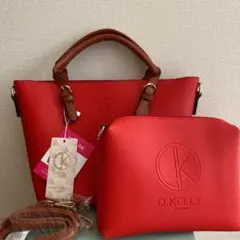 新品未使用　D.KELLY バック、インバック付きショルダーバック、ポーチ