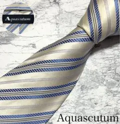 Aquascutum ネクタイ レジメンタル 光沢