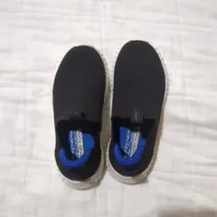 【SKECHERS】黒 スリッポン キッズシューズ 17センチ