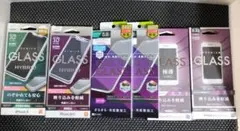 新品未使用 iPhoneガラスフィルム まとめ売り6点