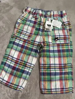 【ダブルB】新品•タグ付き　チェック柄ハーフパンツ130