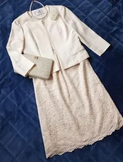 美品　INED他　セレモニースーツ　華やか　ママスーツ　セットアップ　上品　９号