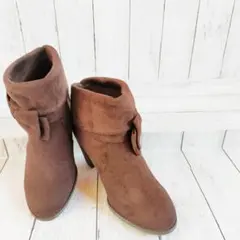 Funny show ショートブーツ 23.5 ブーツ ショート リボン付