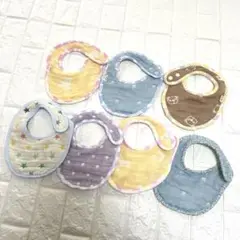 6重ガーゼスタイ　7枚セット