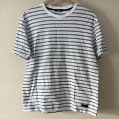 ブラックレーベルクレストブリッジ パイル地 ストライプTシャツ