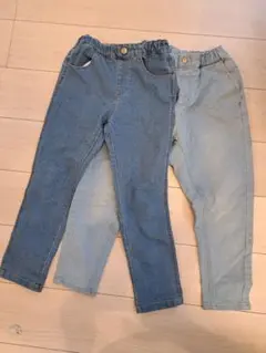 130 apres less coursブルー branshes 水色サルエル