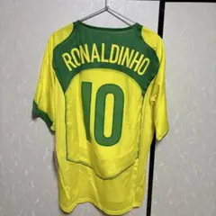 サッカー　ユニフォーム　ブラジル代表2004　復刻モデル　ロナウジーニョ