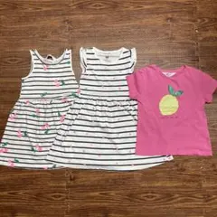 H&M ワンピース　Tシャツ　100 3点セット