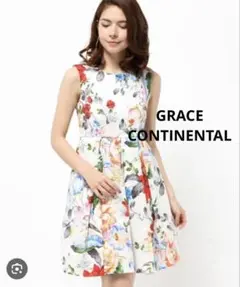 GRACE CONTINENTALフラワーワンピース36