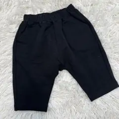 GU 七分丈　クロップドパンツ　パンツ　ブラック　90cmのサムネイル