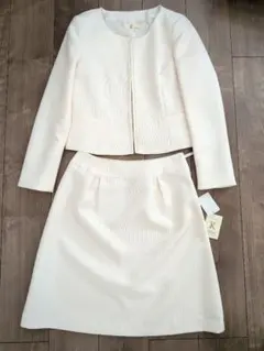 ホワイト　ジャケット　スカート　セット　11号