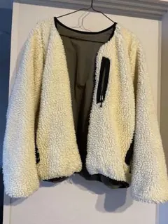美品フリークスストア ボア フリース × ナイロンリバーシブルジャケットS