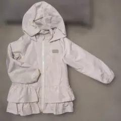 フリル付きフード薄手ジャンバー　プティマイン　120