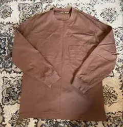 UNIQLO U ブラウン 長袖Tシャツ L