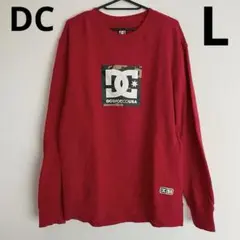 DC USA メンズ スウェットトレーナー ロゴプリント 赤 レッド L 迷彩のサムネイル