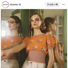 miumiu 2018ss 半袖ニット　セーター
