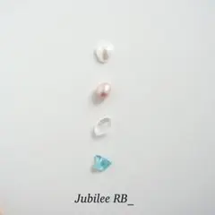 天然石 1粒ピアス イヤリング 樹脂 ステンレス